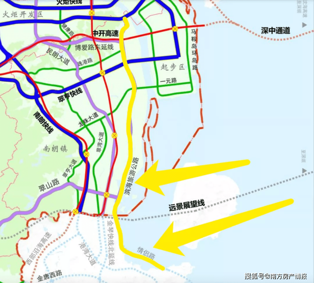 中山重磅規劃4條快速路連馬鞍島民眾小欖直通深中通道