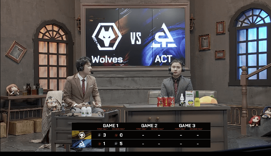 机械师|第五人格2021IVL夏季赛常规赛 Wolves vs ACT 第一局