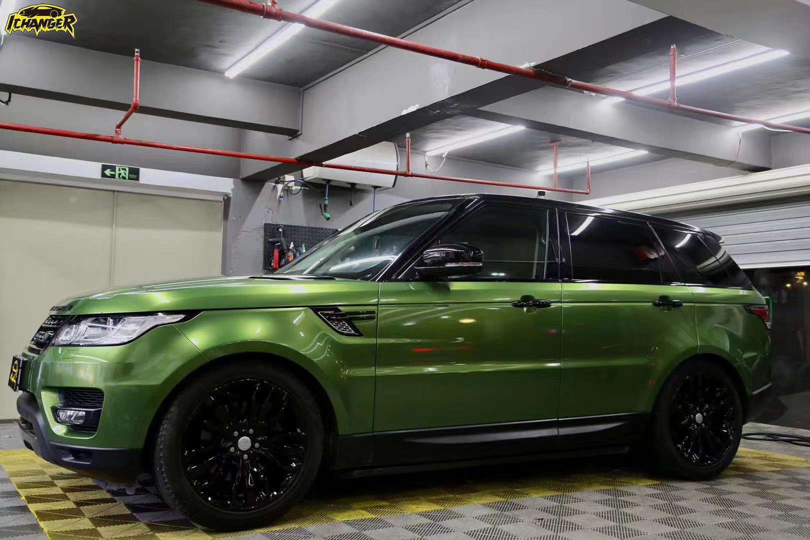 ichanger改色膜出品:路虎揽胜贴icr改变者曼巴绿