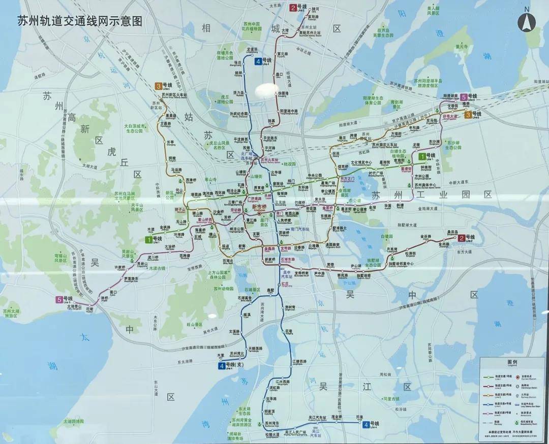 苏州是国内首个建设并投运轨道交通的地级市，9年5条轨交，苏州轨交线路网骨架已成。6号线计划于2024