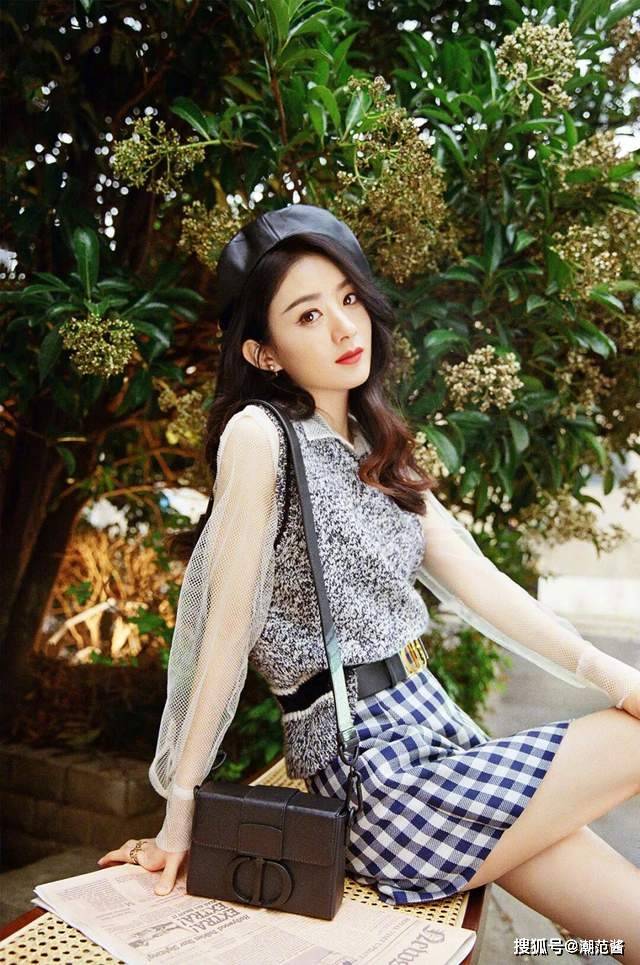 设计|赵丽颖的撩人秘诀都在这儿,圆脸妹妹吊带也可以穿出高级感