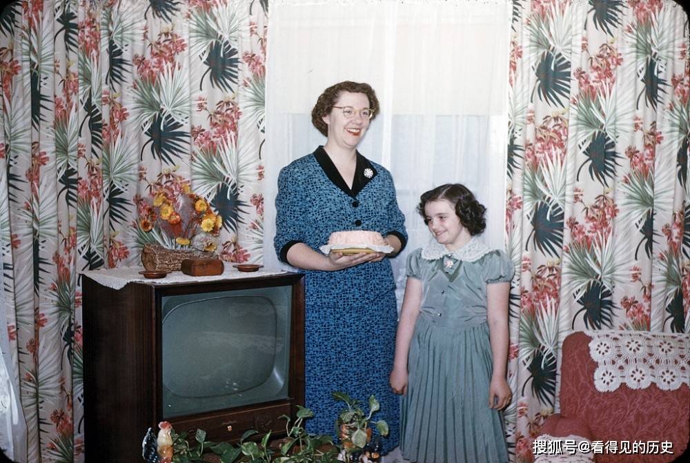 原创一组彩色老照片带您去看看50年代的美国