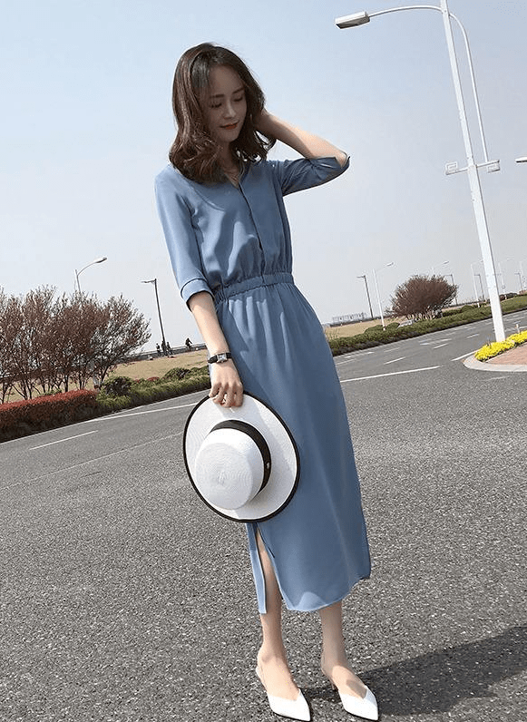 整体|夏天长裙怎么穿搭?长裙这样穿,150-170cm都好看!