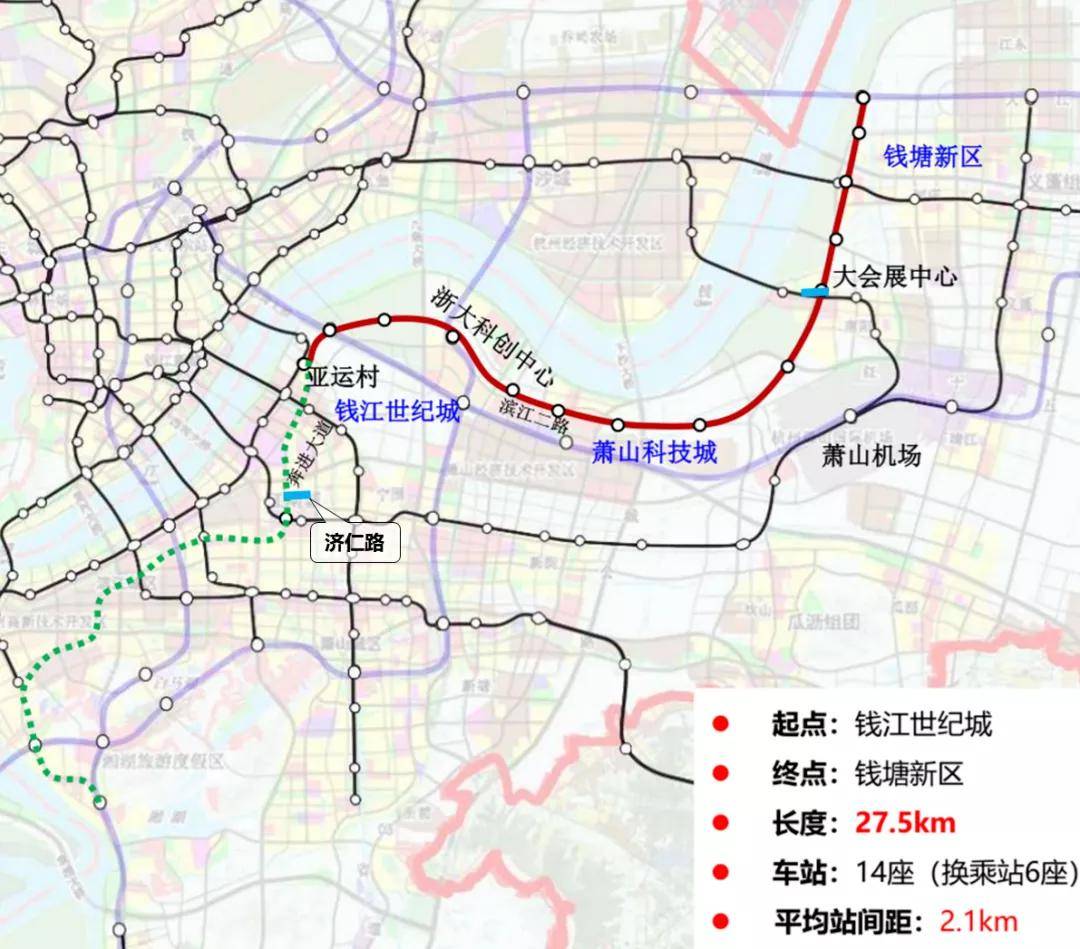 萧山地铁11号线线路图图片