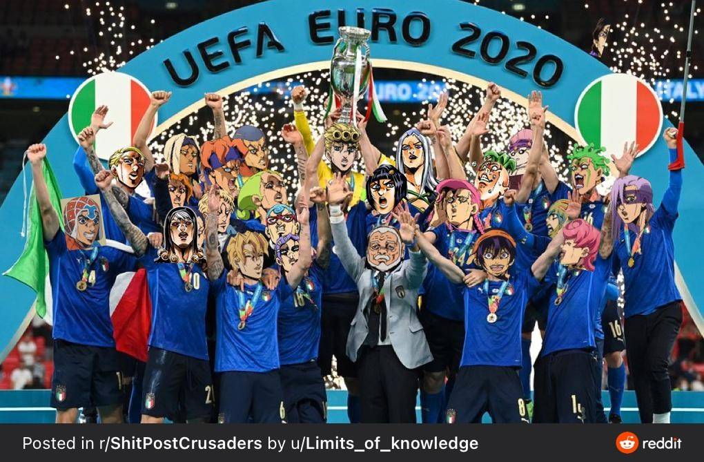 图片[8]-欧洲杯意大利夺冠，结果JOJO爱好者开心了，P了好多动漫图-魔性次元