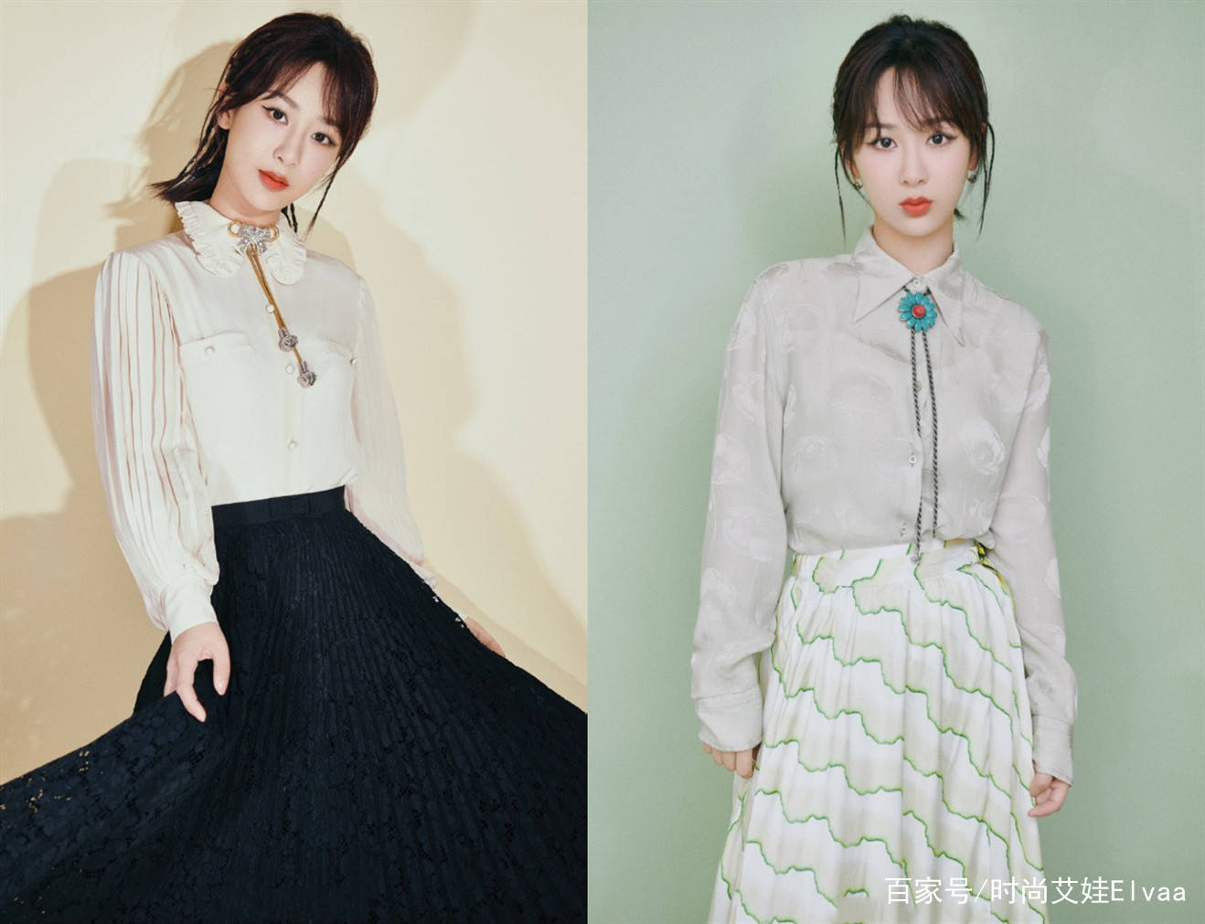 身材|杨紫终于高调,7千衬衫配1万半裙亮相首映礼,连换两造型抢尽风头