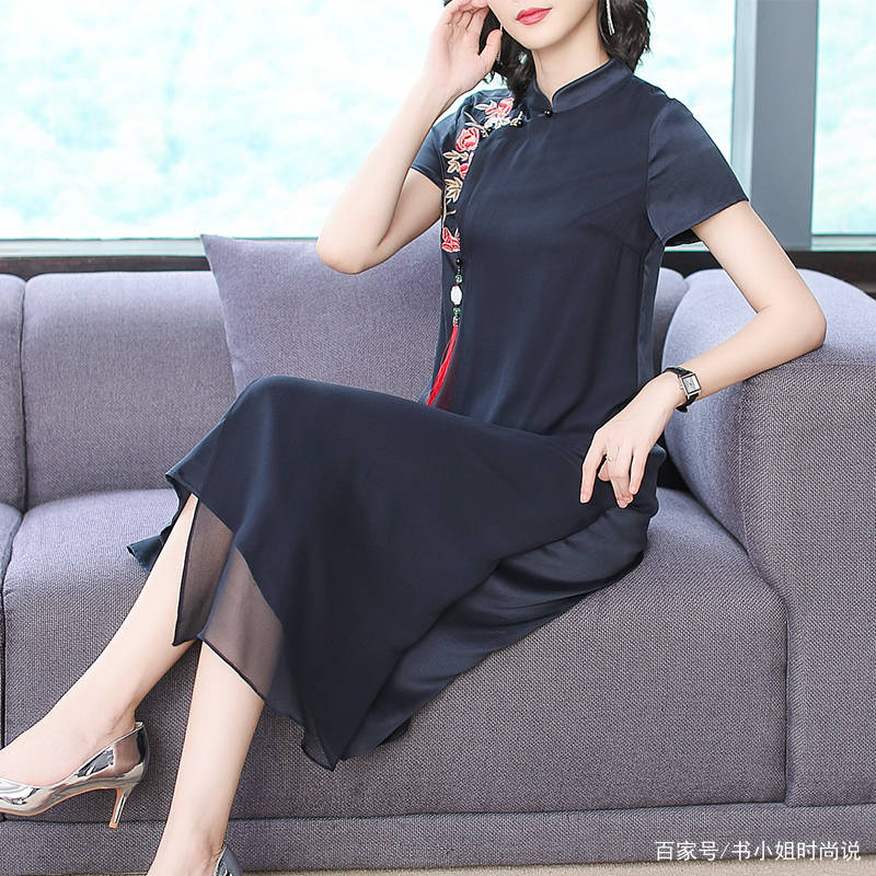 都能|夏天太闷热了，不如换上这文艺清新的旗袍裙，给你带来一抹清凉