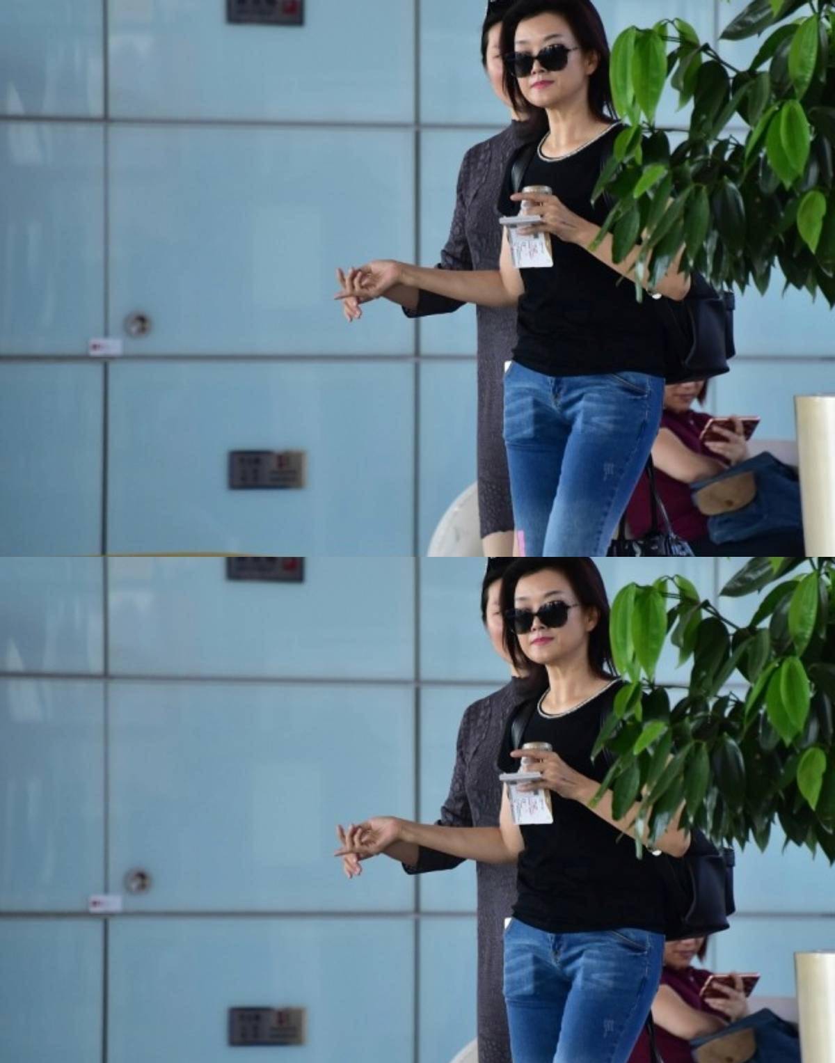 黑色|宋祖英看着真没艺术家的架子，穿得挺接地气，扔人堆里也不出挑