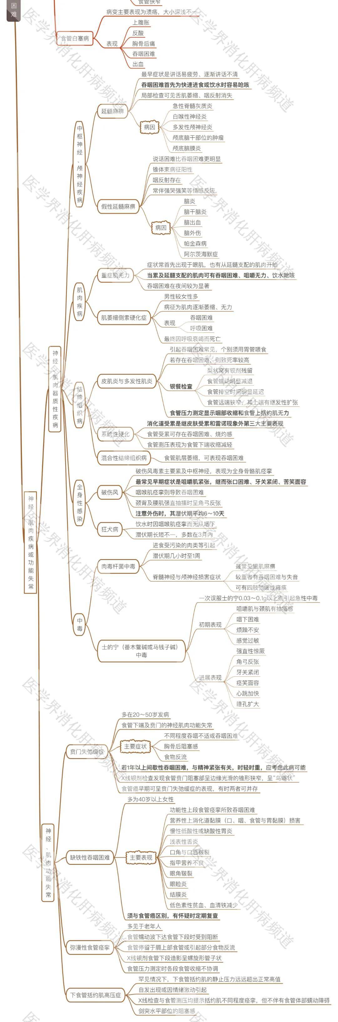 食管|别把「吞咽困难」不当回事,一图总结病因|武汉胃肠医院