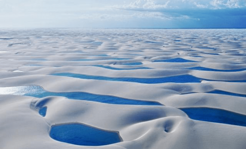 最诡异的沙地，沙漠内含上千积水湖泊，鱼能钻到沙下避旱季?