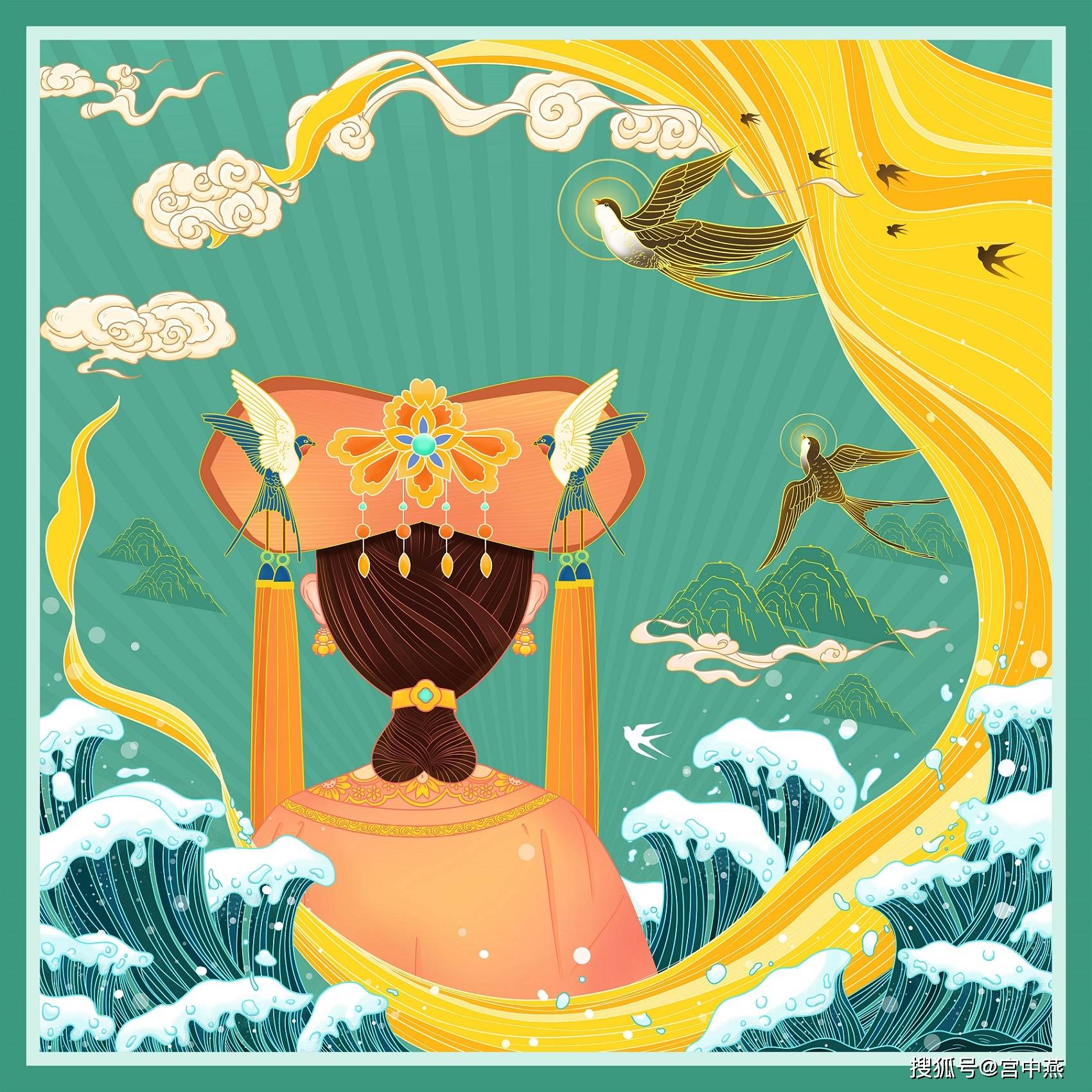 成梅花|宫中燕携手万事利丝绸御潮而来！