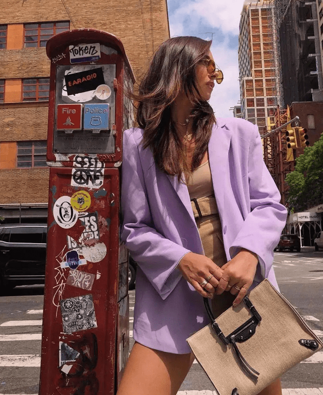 因为|紫色系夏日穿搭分享,你也是人间小葡萄呀~