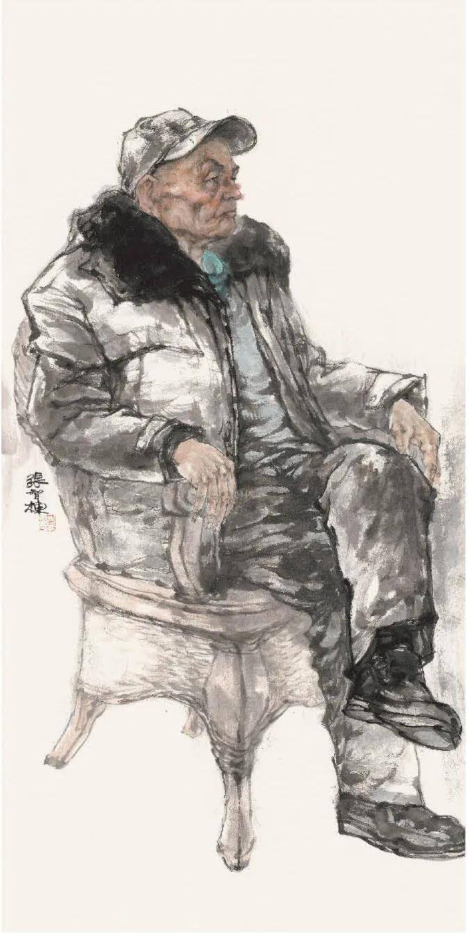 劳动者之歌张智栋中国画网上云画册写意人物画作品集