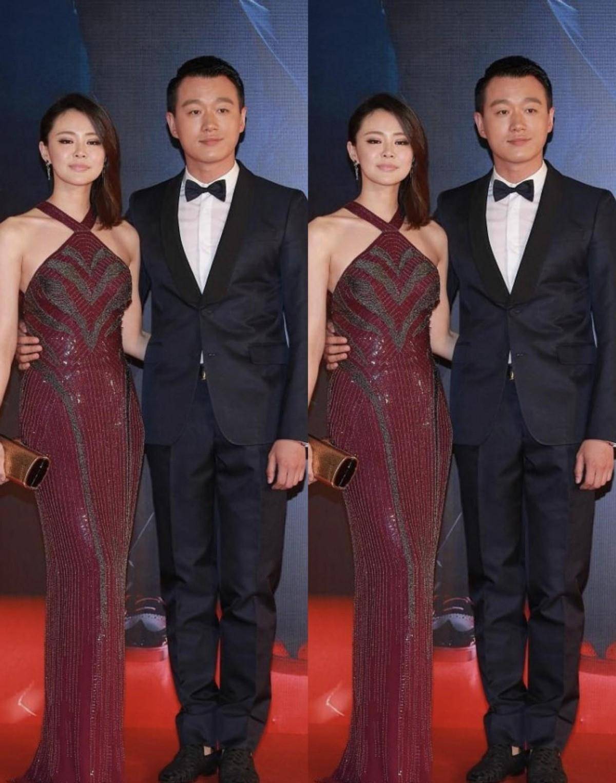 设计|佟大为携妻合体同框,妻子关悦一袭红裙太惹眼,长得英气有气场