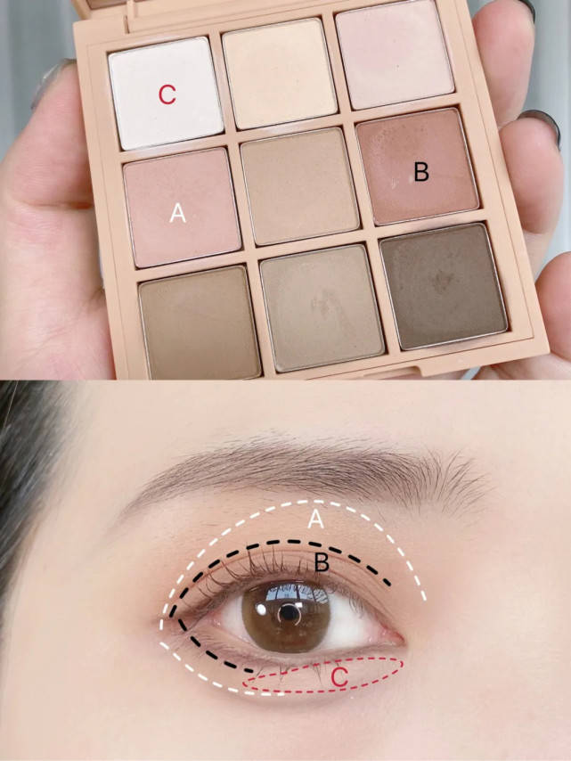 棕色|一学就会的两种眼睑下至画法