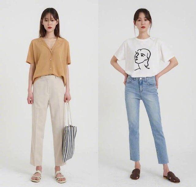 条纹|橘红色衬衣+牛仔半身裙+奶奶鞋搭配直接彰显文艺范儿