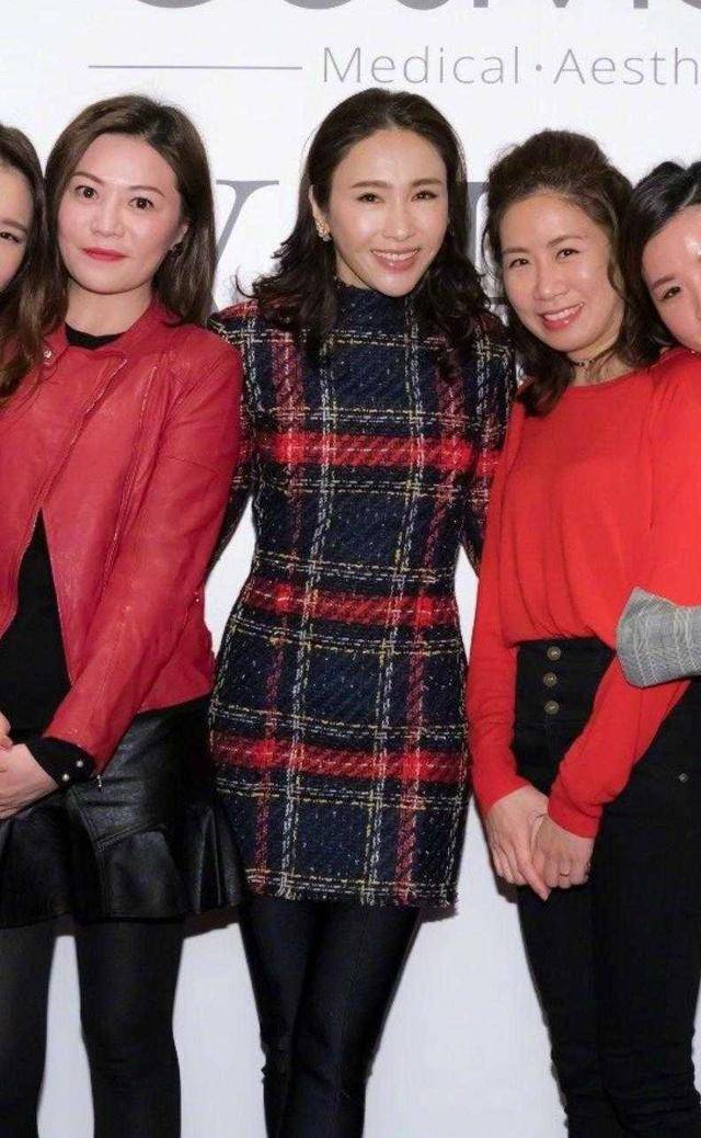 黎姿|黎姿果然是比张柏芝还美的女人，穿格子连衣裙，难掩贵妇气质