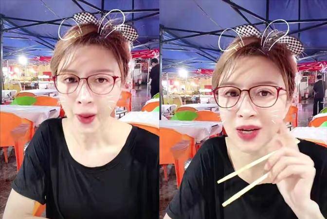 身材|金巧巧外出吃大排档,穿百元T恤怼脸直播,鸡蛋白肤质比爱豆还嫩