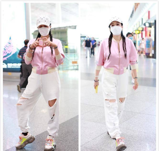 荧光|钟丽缇也太自信了吧，虽然身材胖胖的，也敢穿紧身的衣服