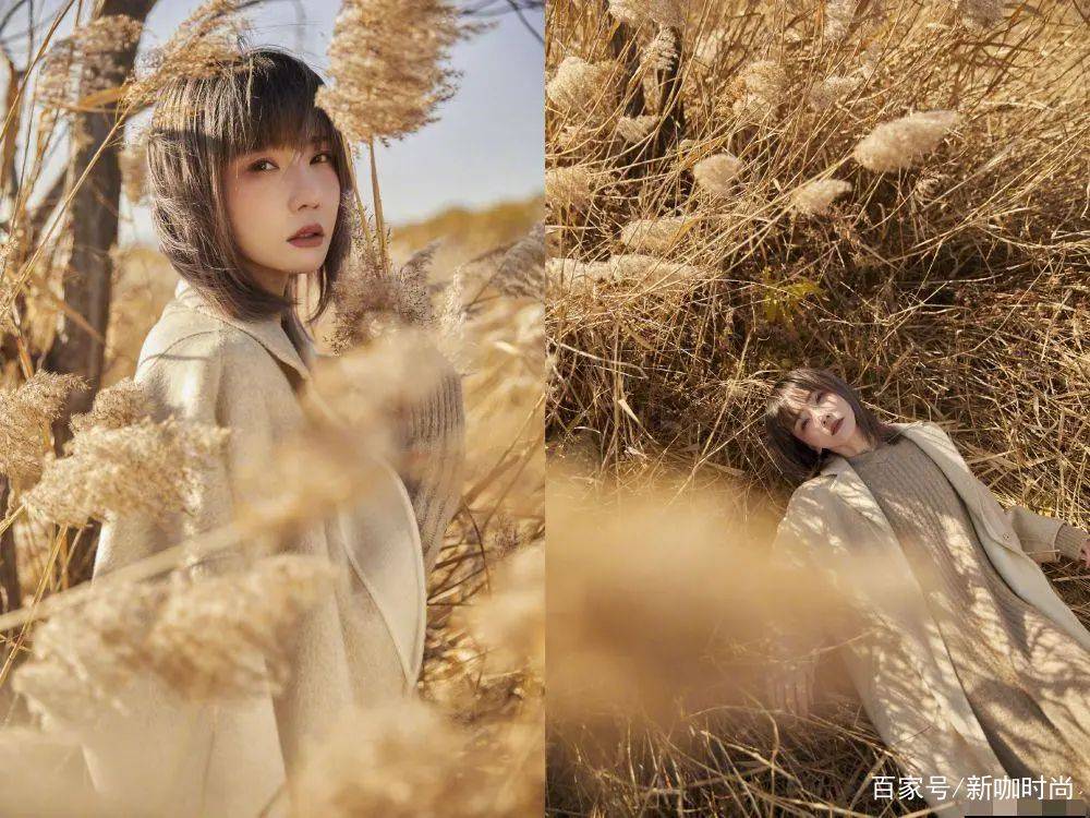 黑色|高晓松前妻“逆龄生长”，穿慵懒针织裙唯美又浪漫，颜值气质俱佳