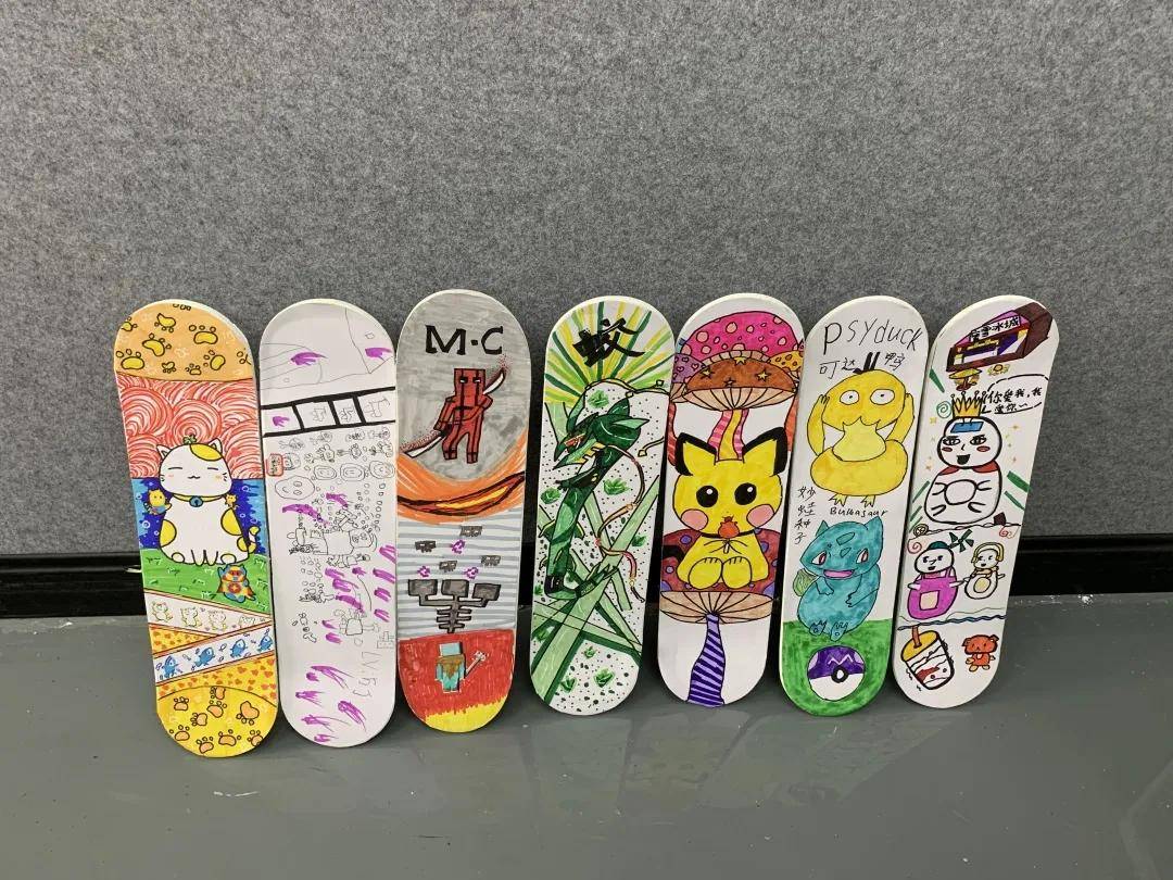 摩擦!滑板少年的酷炫涂鸦创意特色课圆满结束