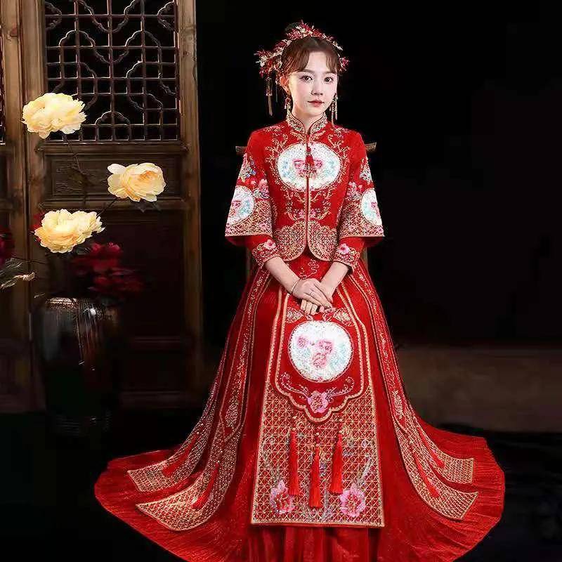 喜气|一袭中国红旗袍,让你跃然成为最美新娘,那实在是一种风景