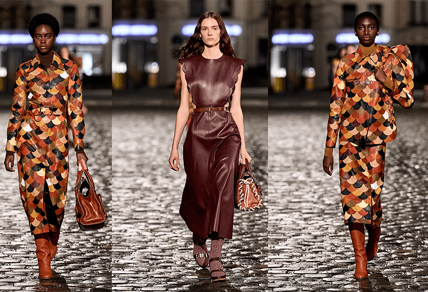 鱼鳞|Chloe 2021秋冬系列，条纹、鱼鳞还有针织、羽绒等多种元素，缔造秋冬温暖时髦