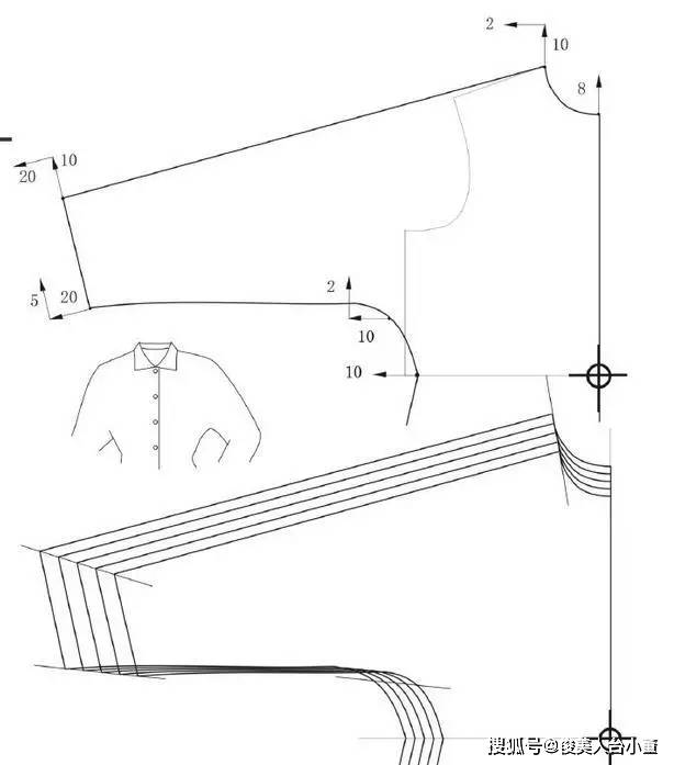调整|袖子设计小心机！（16款有设计感的袖子设计图+结构纸样图）