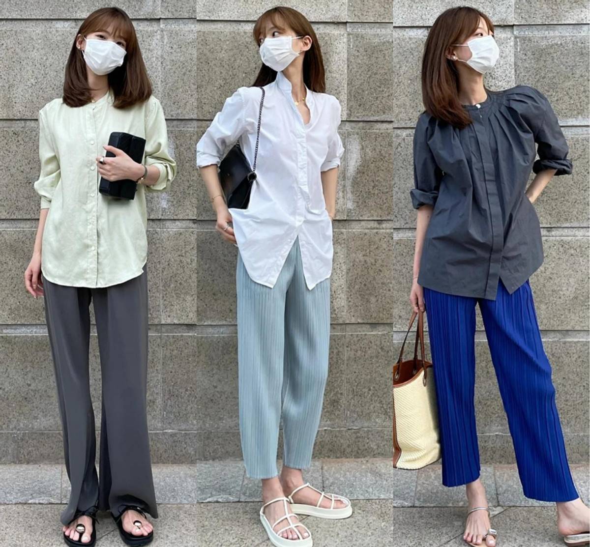 西裤|夏季衣服再多不如会搭,不信看她用实用款穿出好气质,优雅又时尚