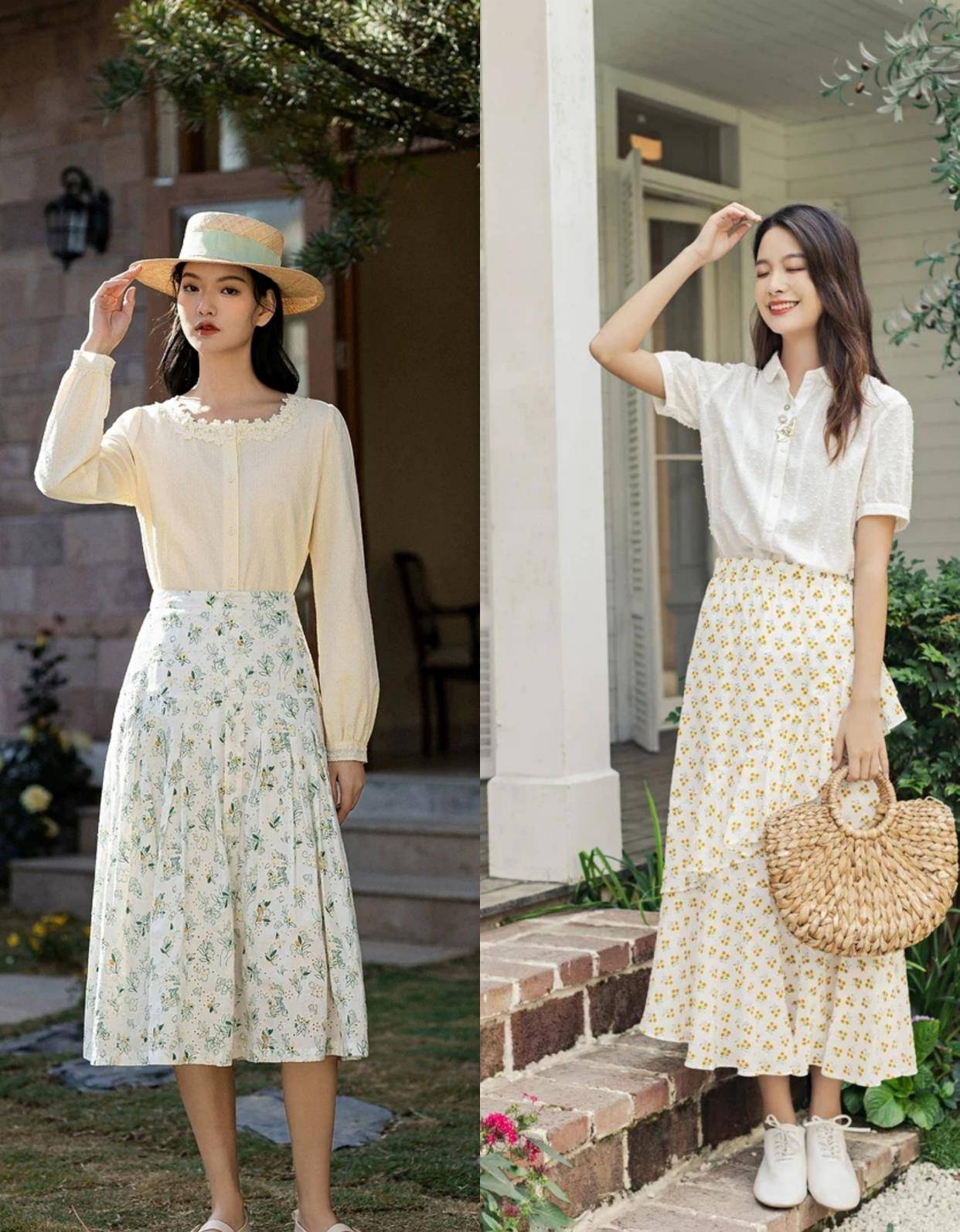 夏季里|炎热夏日不能少的半身裙搭配，轻松演绎优雅的女人味，温柔又迷人