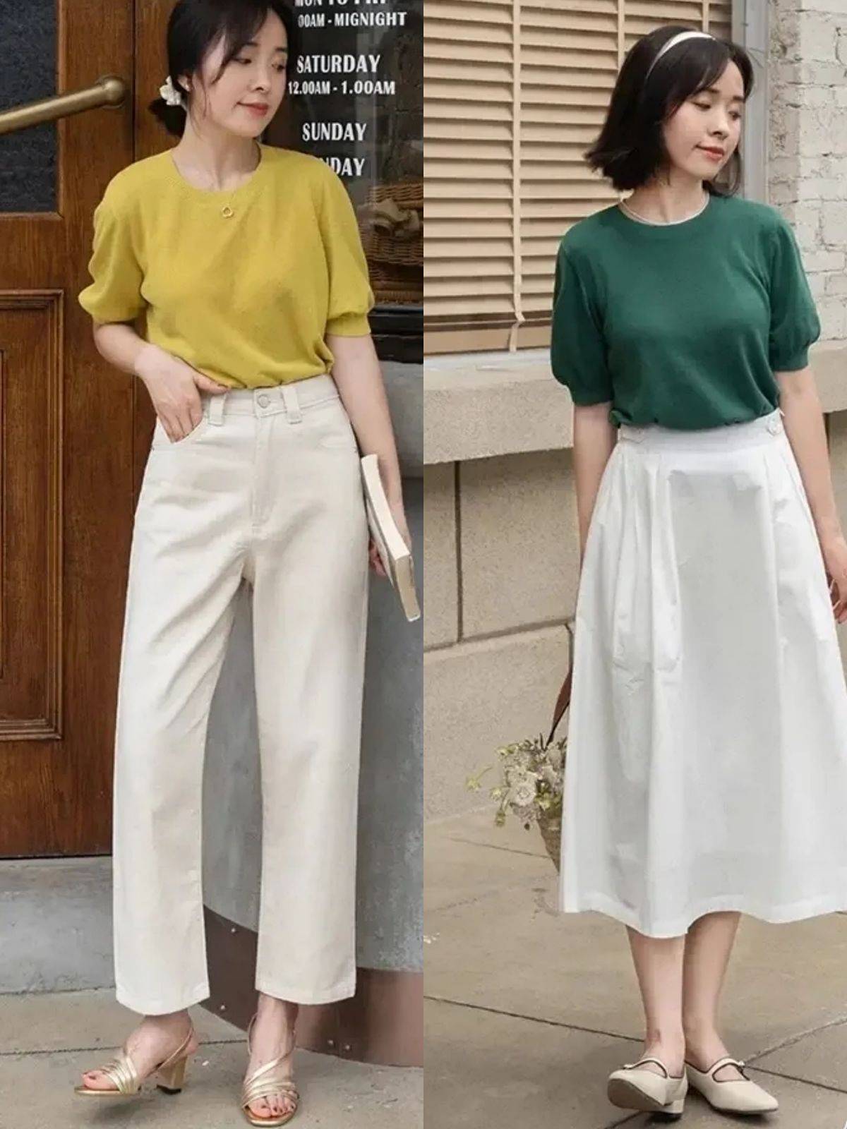 polo|比T恤衬衫更温柔，针织衫才是40岁女人首选，配裙子裤子都优雅