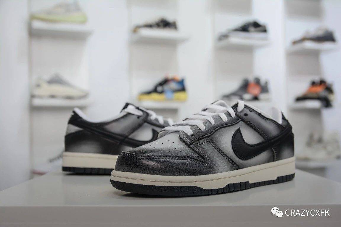 耐克|耐克 Nike SB Dunk Low Retro Haze 黑灰渐变涂鸦板鞋