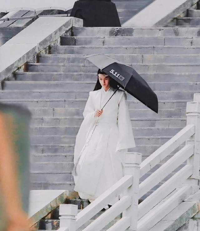 样子|男星古装撑伞造型,肖战、龚俊、宋亚轩,你最想和谁共撑一把伞?