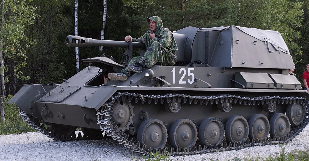 原创苏-76自行火炮,具备强大火力,是苏军二战强大攻势的代表!