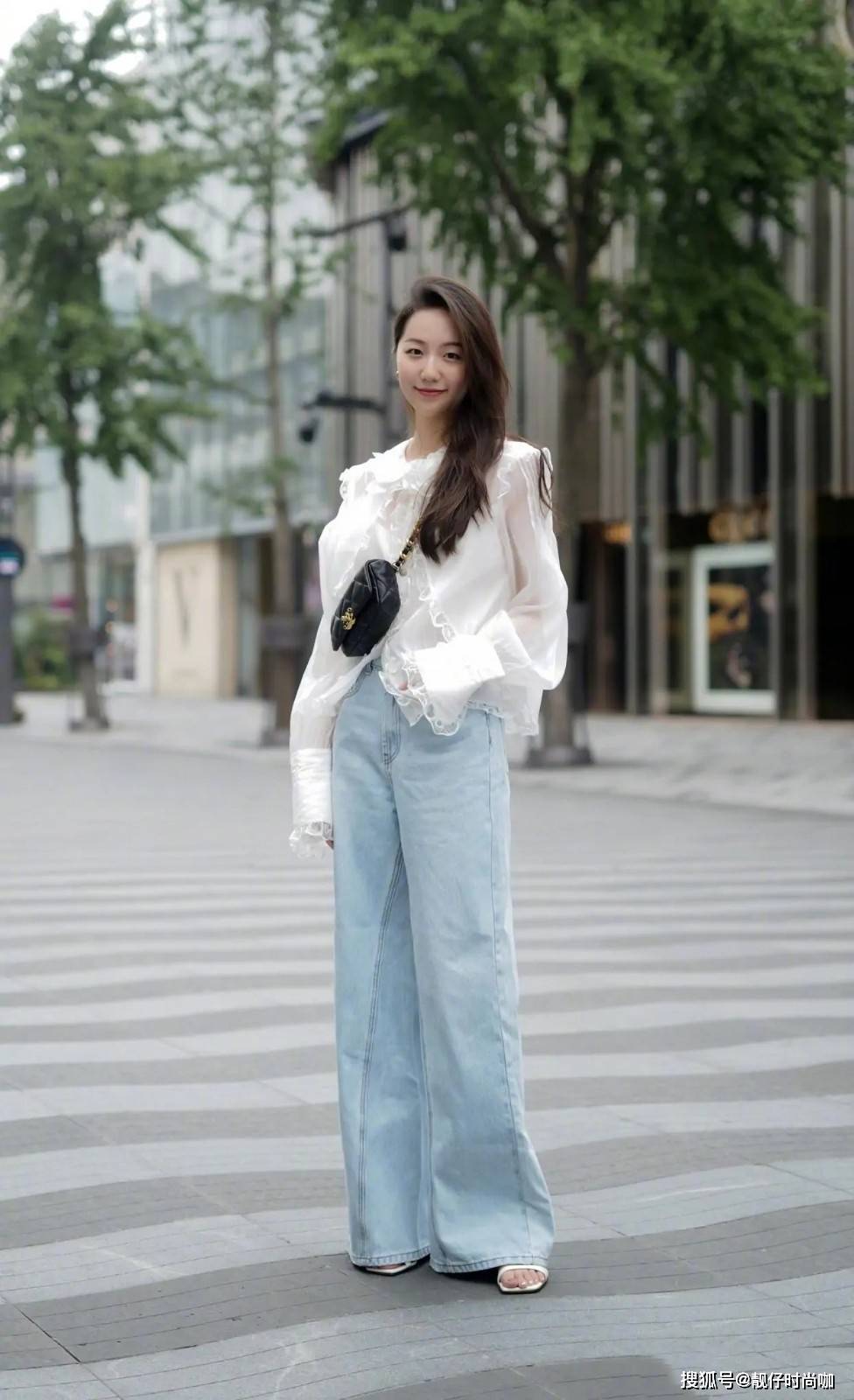 场合|“阔腿裤”穿出女性时髦感，适合各种场合，遮赘肉与无形