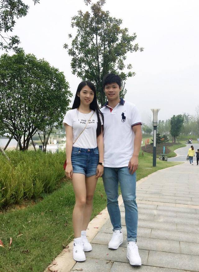 林艳芳|苏炳添妻子颜值原来这么高，就算素颜也很美，两人的合照温馨甜蜜