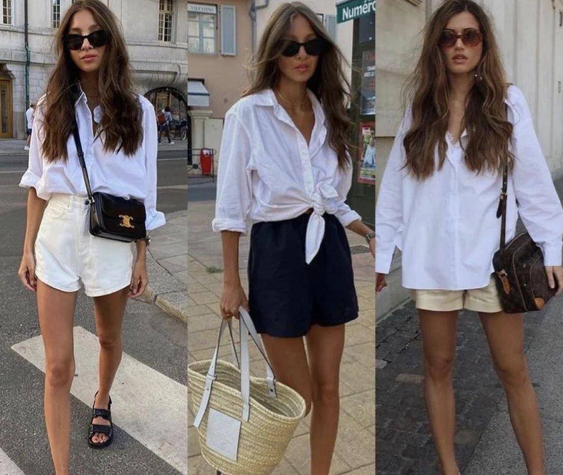 下装|穿衬衫是“老气”还是“洋气”，关键看选款和下装，时髦又高级