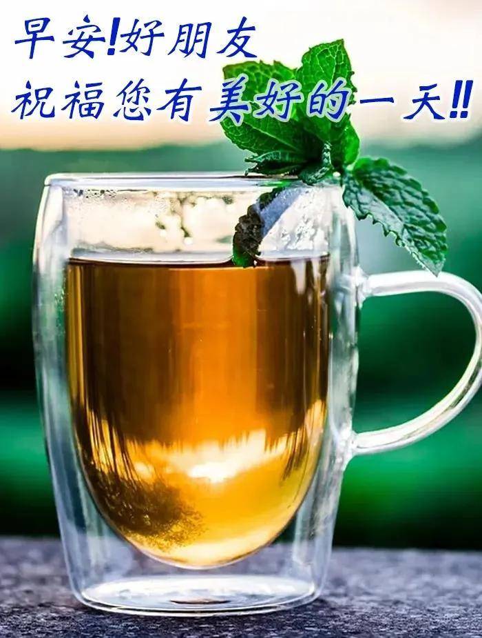 喝茶早安图片唯美图片