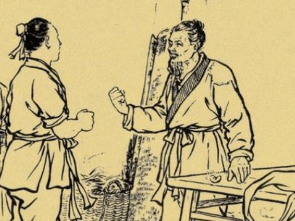 原创民间故事老汉给了小乞丐一碗饭小乞丐指指门口你要发财了