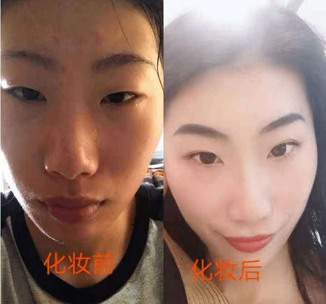 对比|女大学生“化妆前后”对比照曝光，变化堪比整容，男生：心态崩了