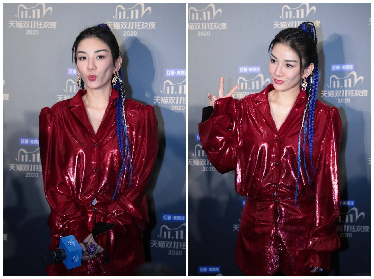 同场|双11造型，吉娜怀孕还是腰精，孟佳王霏霏与新女团同场气质突出