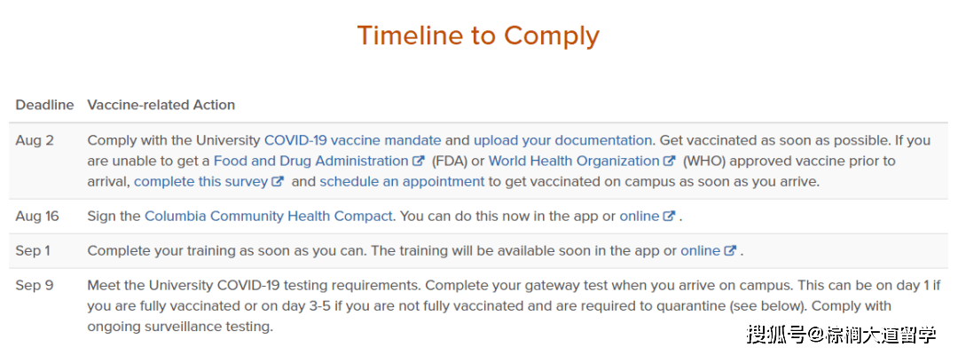 官网|留学生/申请党必看：英美高校疫苗接种要求汇总！