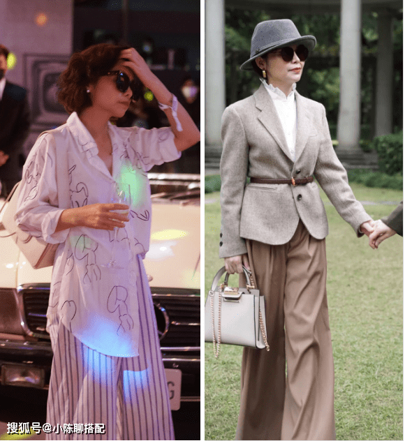 视觉|谁说小个子不适合穿阔腿裤？身高仅152的中年妈妈，靠会穿成典范