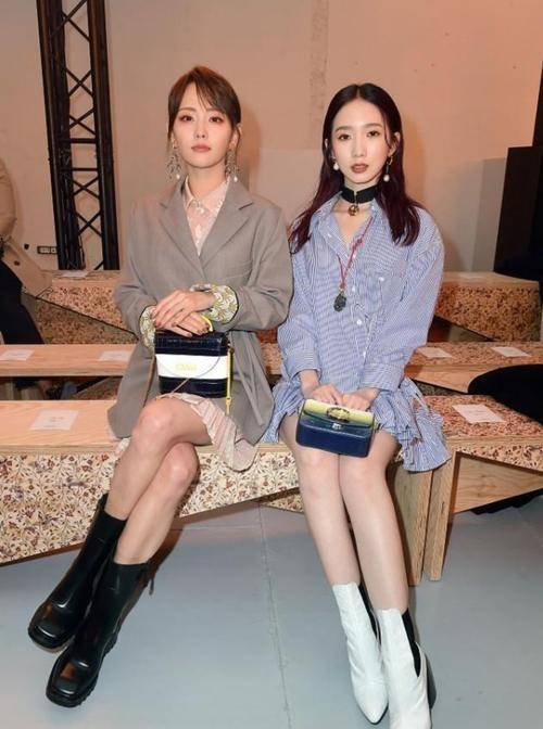 面料|婚后的张嘉倪越来越嫩了，与小11岁的孟美岐同框，仍少女感十足