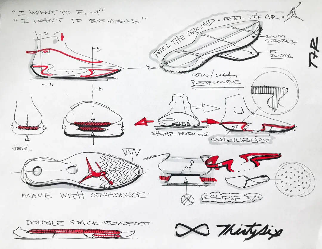 设计|AJ36 绝地反转！只加一个新科技，又甩开所有实战鞋一大截…