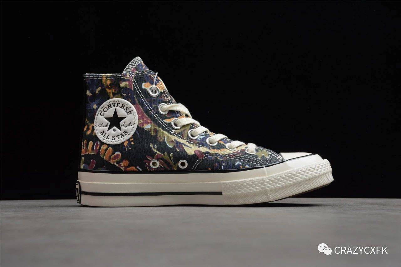 converse chuck 70 paisley 匡威高帮波西米亚复古花纹腰果花帆布鞋
