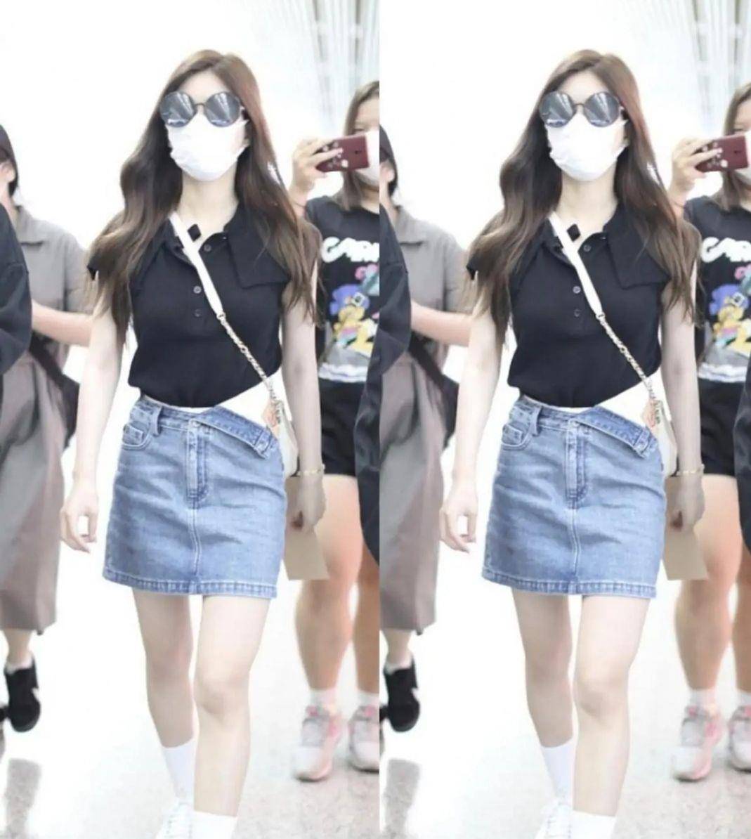 赵露思|赵露思是颜值天花板,穿短款外套配紧身牛仔裤,掩盖不住明星气质