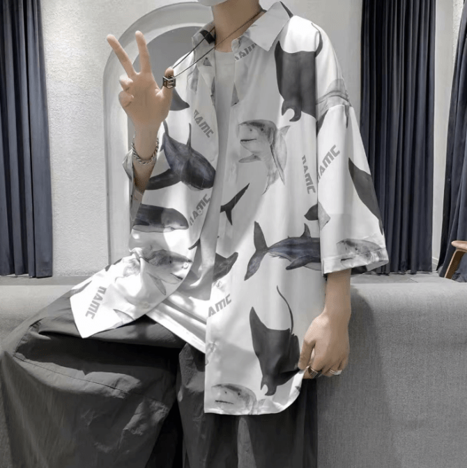 口袋|痞帅的工装风，只需要一件衬衫来搭配！