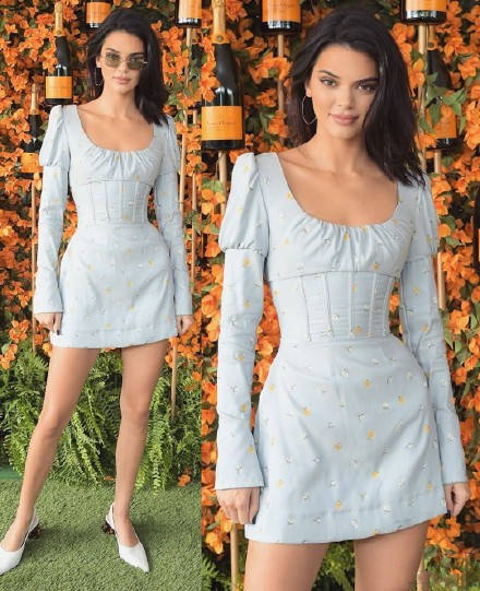 詹娜|超模肯豆身材高挑，露脐背心狠秀小蛮腰，配上墨镜像是“大姐大”