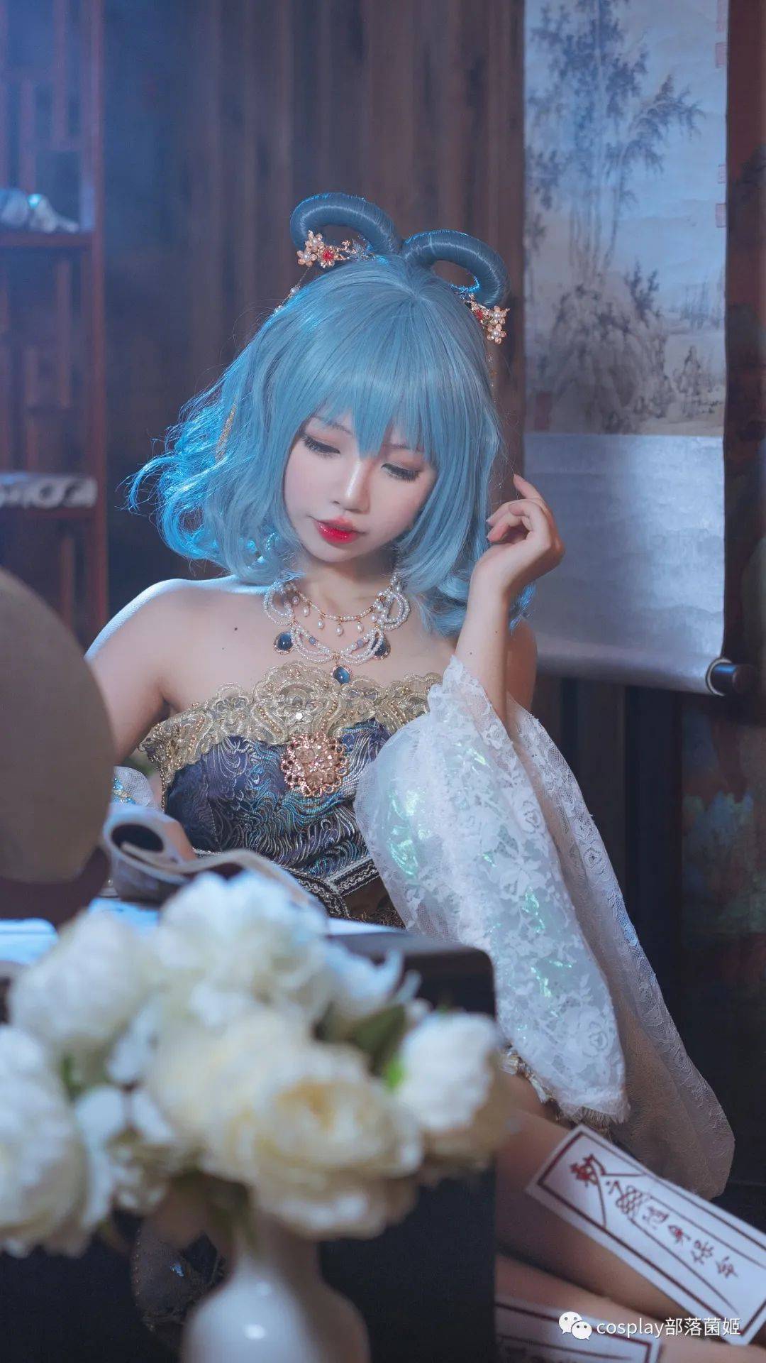 cos：东方project霍青娥cos正片@雪糕有点咸